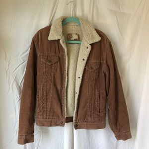 Corduroy Brown Levi’s Fur Collar Trucker Jacket